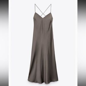 COPY - ZARA SATIN LINGERIE STYLE DRESS
